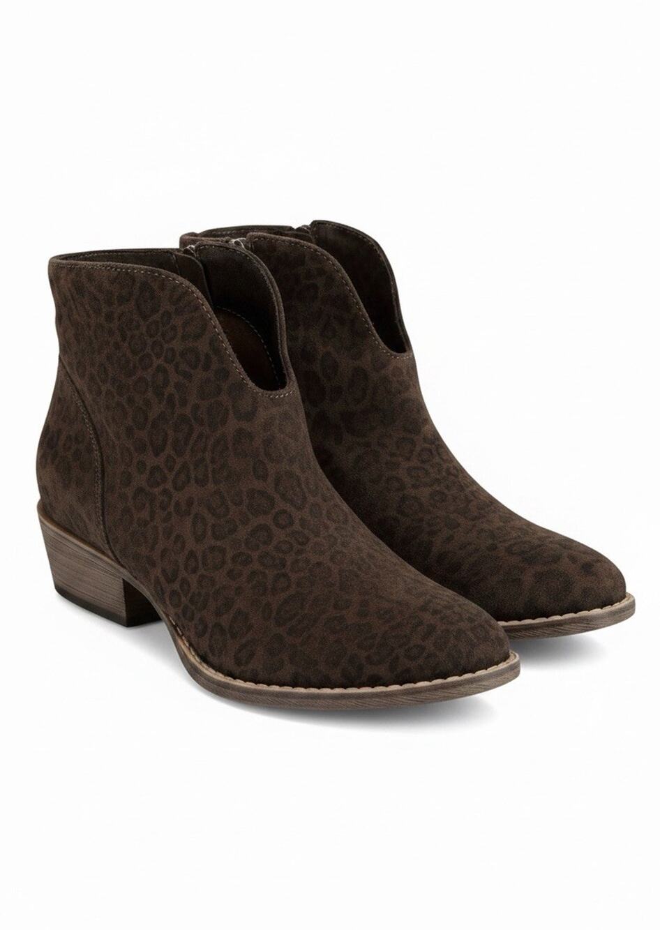 Very G Divine Bootie Brown/Black Leopard Ankle Boot